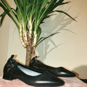 AQUATALIA Black Patent Leather Flats